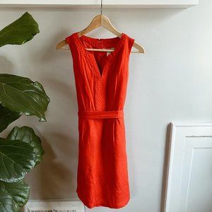 Coral Red Banana Republic Dress